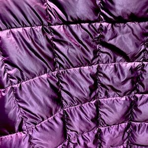 Purple down throw 60x 70 inches excellent shape.